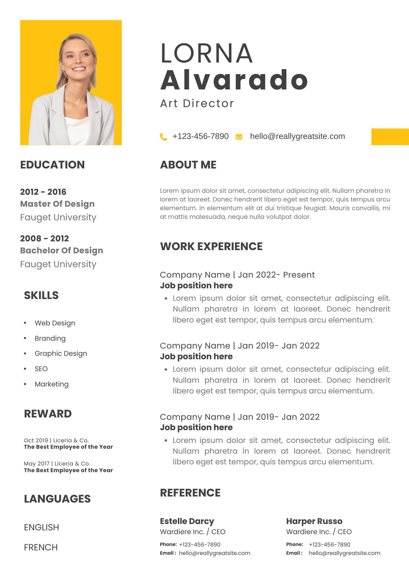Minimalist CV Resume